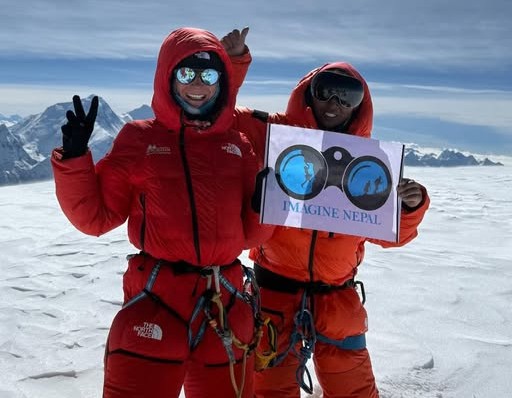 German climber, Nepali Sherpa summit Mt. Cho Oyu with Imagine Nepal